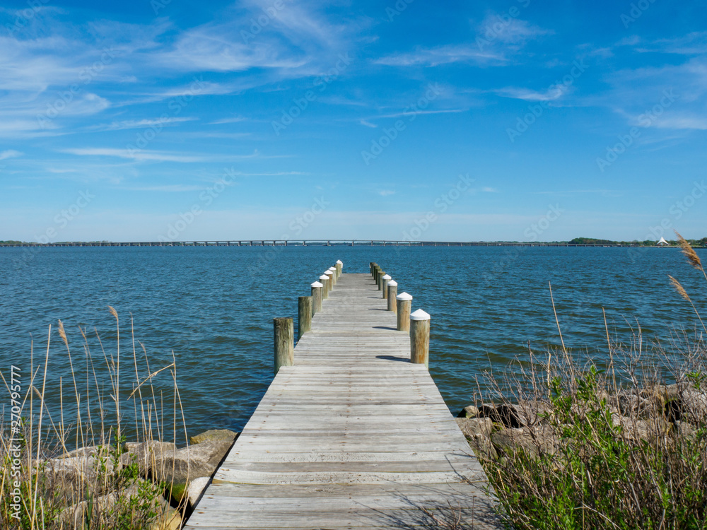 Looking off a Pier near Cambridge, Maryland Looking off a Pier near Cambridge, Maryland