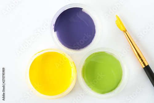 Wallpaper Mural Green, Purple, and Yellow Paint Torontodigital.ca