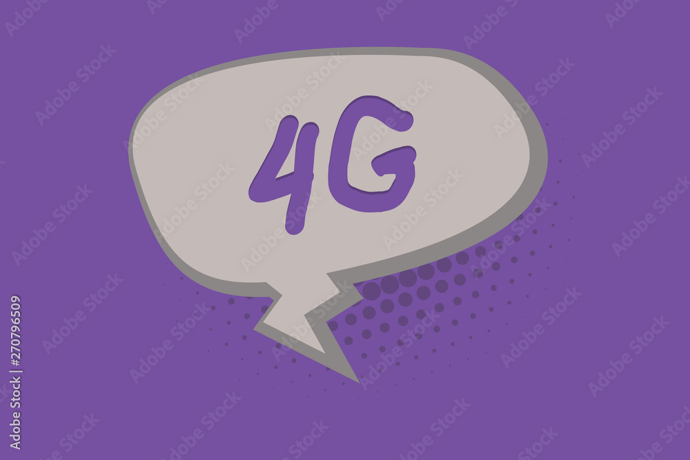 Handwriting text 4G. Concept meaning Mobile communication standard Wireless internet access at a higher speed. Handwriting text 4G. Concept meaning Mobile communication standard Wireless internet access at a higher speed.