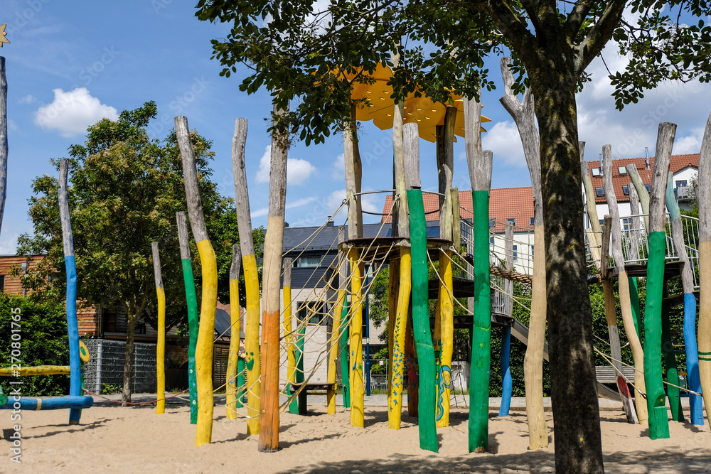Climbing park on a children's playground Climbing park on a children's playground