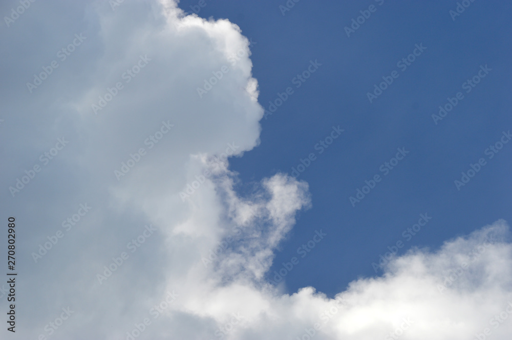 Fototapeta premium Blue sky with white clouds