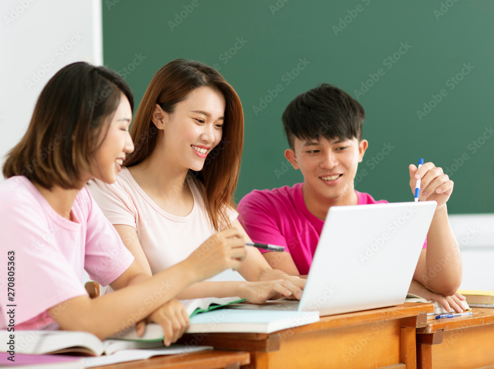 group of college student discussing in classroom group of college student discussing in classroom