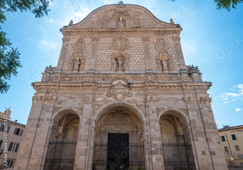Sassari Cathedral (Duomo di Sassar, Cattedrale di San Nicola), Sardinia, Italy. Romanesque (12th century) with Gothic, Renaissance, Baroque and Neoclassical elements.