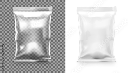 Transparent Packaging For Snacks, Chips, Sugar, Spices, Or Other Food