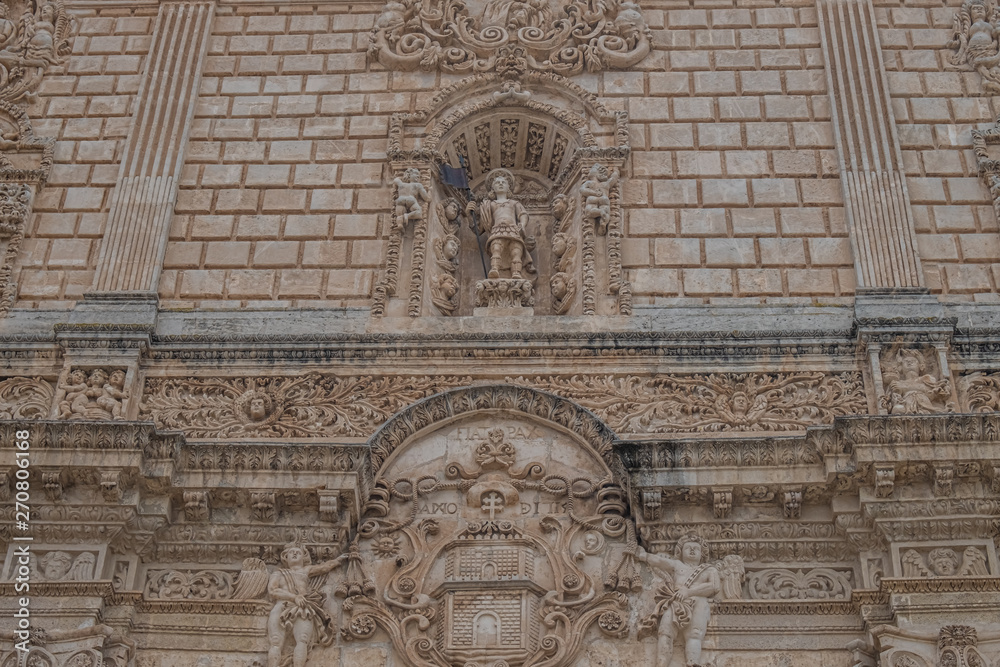 Sassari Cathedral (Duomo di Sassar, Cattedrale di San Nicola), Sardinia, Italy.  Romanesque (12th century) with Gothic, Renaissance, Baroque and Neoclassical elements.