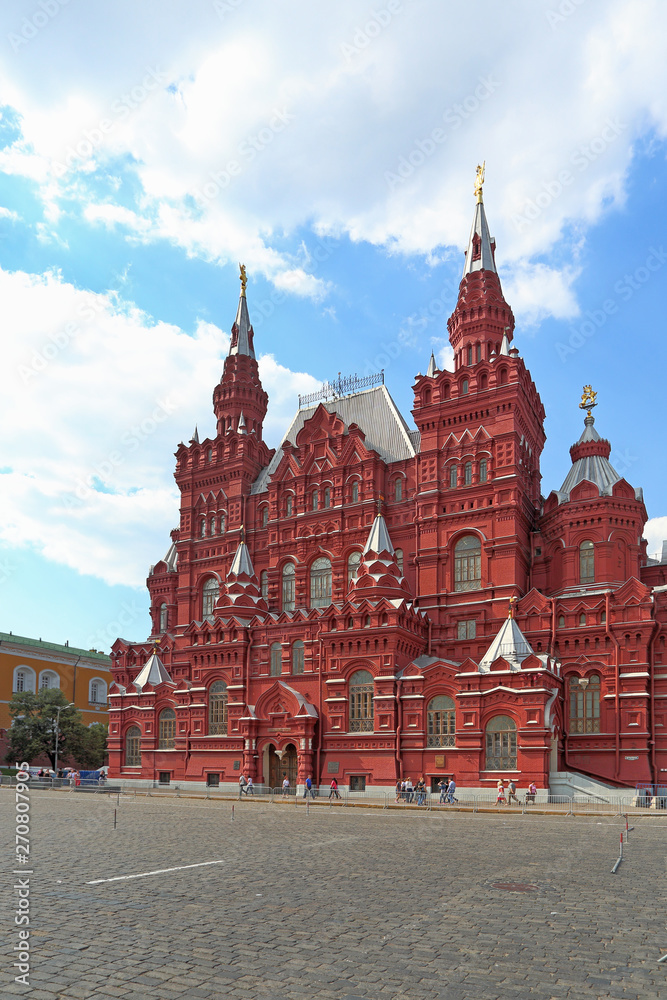 Fototapeta premium Red square and the State historical Museum in the Russian capital Moscow