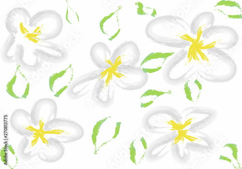 Cute simple universal floral background. Ideal for web, card, poster cover invitation brochure print © Svetlana