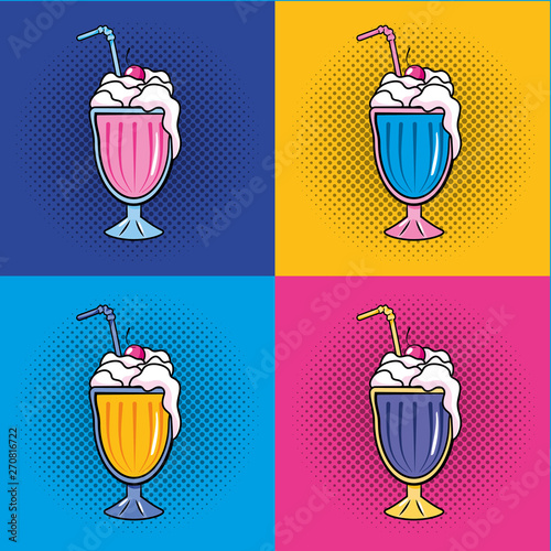 pop art comic cartoon vector illustration