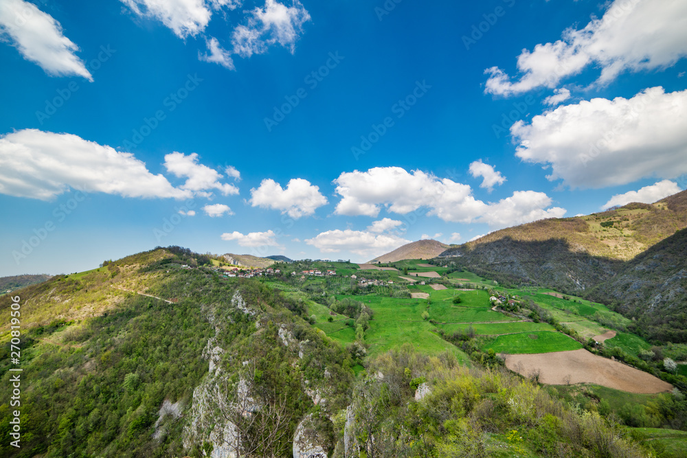 Mountain in Serbia ( serbian: Sokolska planina ) near the town of Krupanj. Beautiful nature in Serbia. Photographed from the air. Mountain in Serbia ( serbian: Sokolska planina ) near the town of Krupanj. Beautiful nature in Serbia. Photographed from the air.