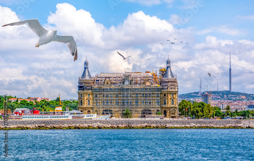 Haydarpasa train station on the Asian part of Istanbul is one of the historic landmarks of the city.. photo