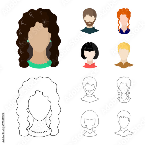 Isolated object of professional and photo icon. Collection of professional and profile stock vector illustration.