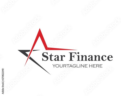 Star,A letter  Logo Template vector icon illustration