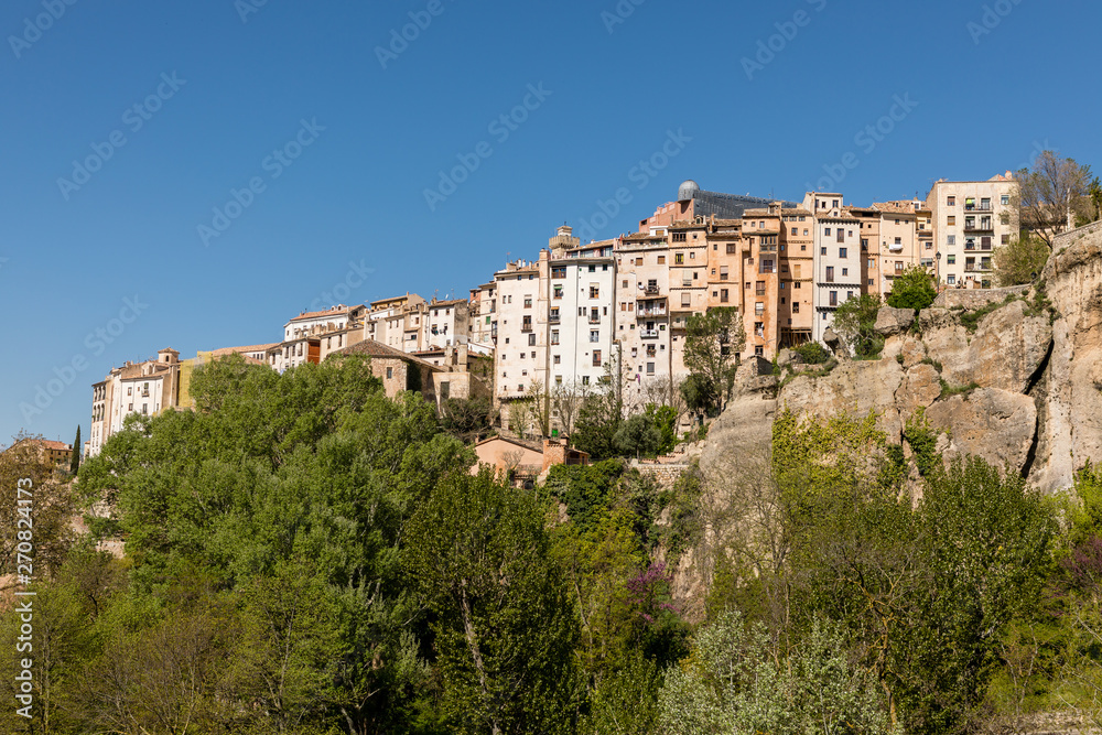 Panoramic views of the historic center of Cuena and its hanging houses Panoramic views of the historic center of Cuena and its hanging houses