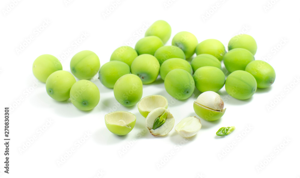 lotus seeds isolated on white background lotus seeds isolated on white background