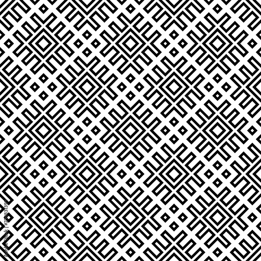 Seamless pattern based on traditional Russian and slavic ornament Seamless pattern based on traditional Russian and slavic ornament