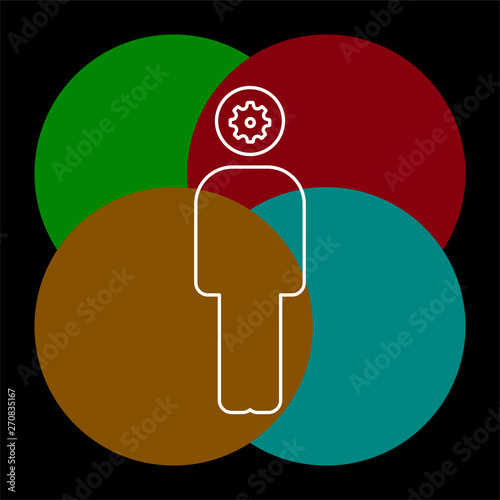 brainstorming concept line icon.