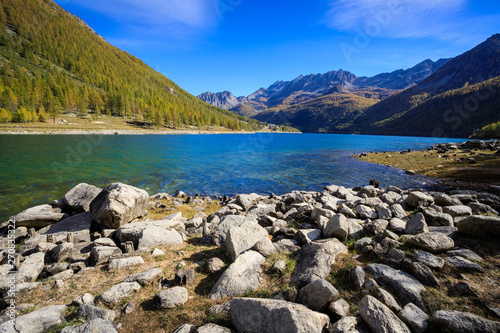 Lago di Ceresole, Ceresole Reale (Piemonte), nel parco nazionale del Gran Paradiso