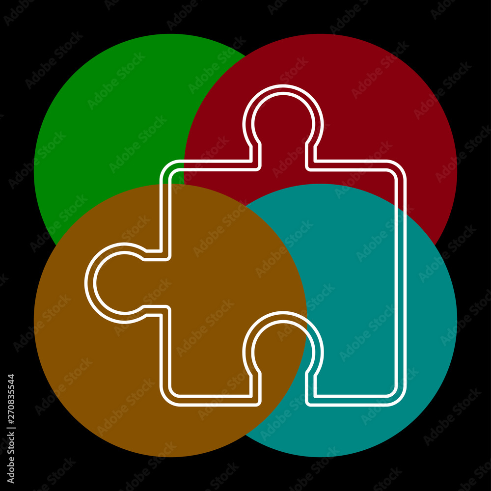 vector puzzle piece illustration - jigsaw vector puzzle piece illustration - jigsaw