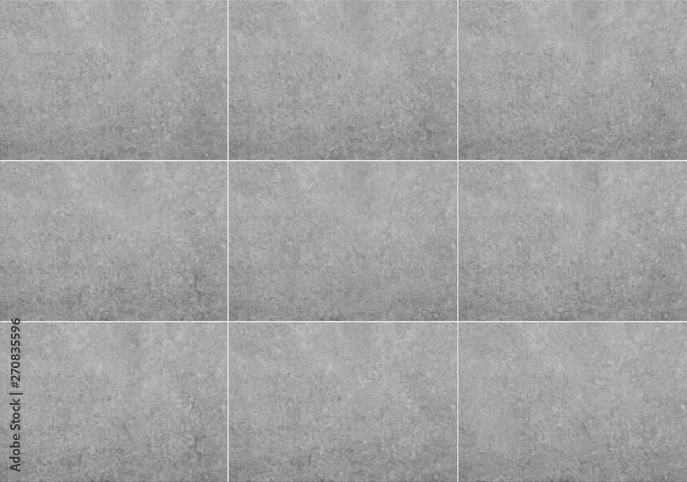 Fototapeta premium tiled wall background , grey stone / concrete texture -
