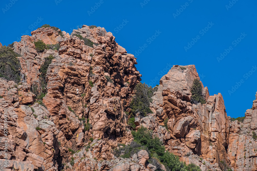 Fototapeta premium The Costa Paradiso on the North Coast of Sardinia between Santa Teresa di Gallura and Castelsardo, Italy