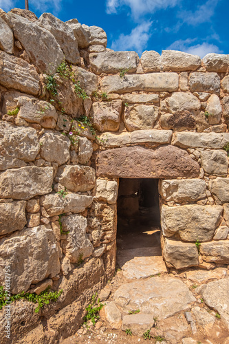 Nuraghe Palmavera  Alghero  Sardinia  Italy.  is an archaeological site located in the territory of Alghero  Sardinia. Built during the Bronze and the Iron Ages.