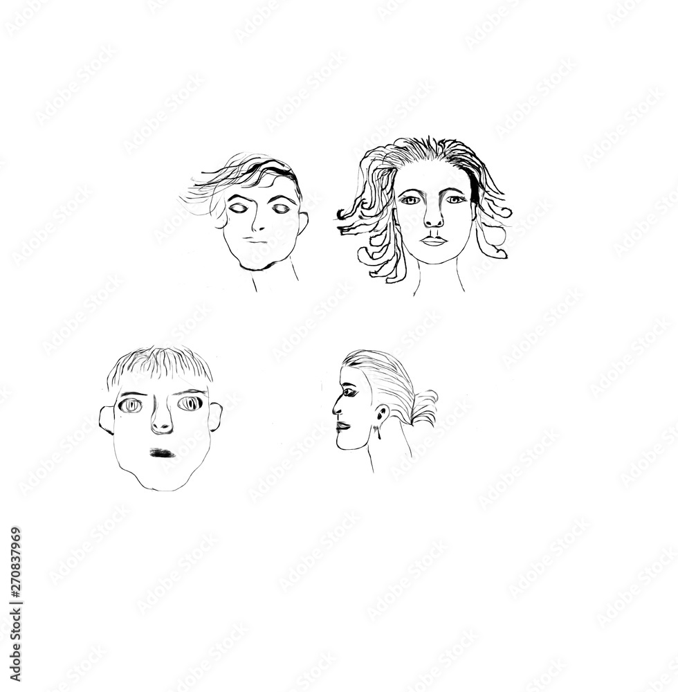 different faces of fictional people different faces of fictional people