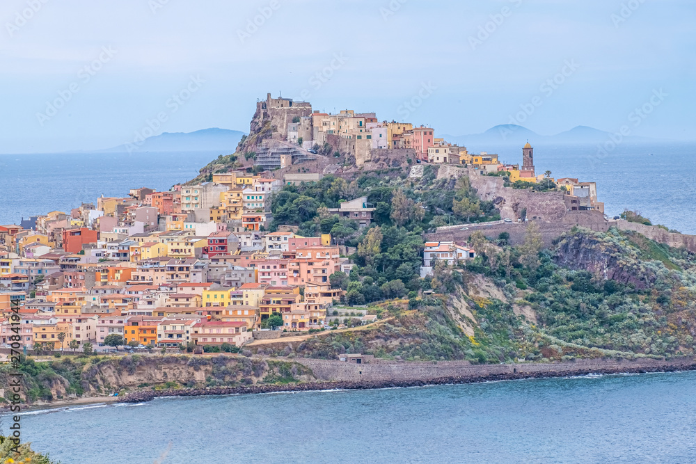 Castelsardo, a gorgeous medieval village on a promontory in the gulf of Asinara dominated by a castle, Province of Sassari, Sardinia, Italy