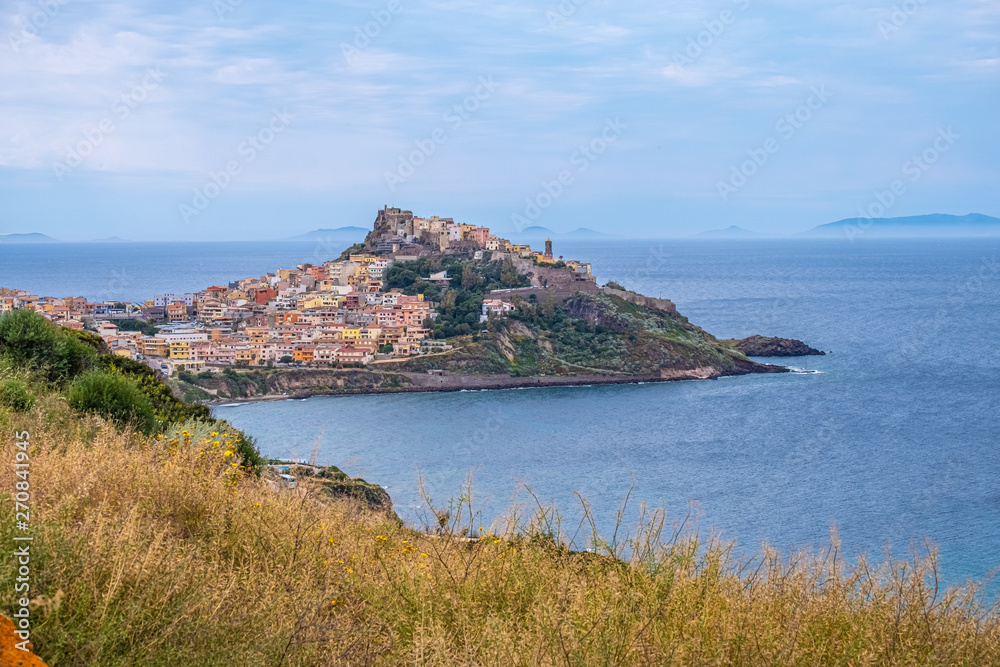 Castelsardo, a gorgeous medieval village on a promontory in the gulf of Asinara dominated by a castle, Province of Sassari, Sardinia, Italy Castelsardo, a gorgeous medieval village on a promontory in the gulf of Asinara dominated by a castle, Province of Sassari, Sardinia, Italy