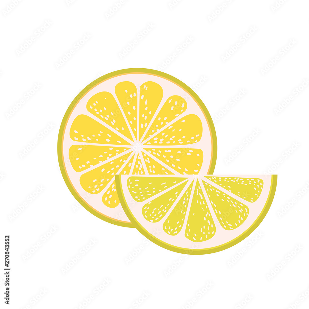 portion of orange in white background portion of orange in white background
