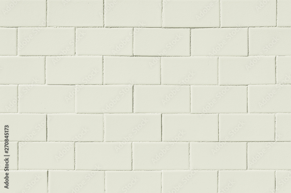 Obraz premium Old white brick wall background texture
