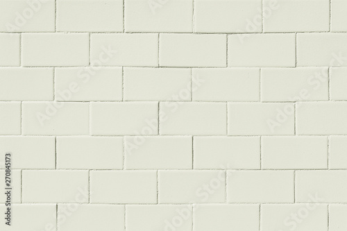 Old white brick wall background texture