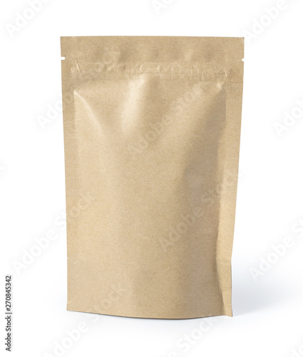 Brown paper food bag packaging