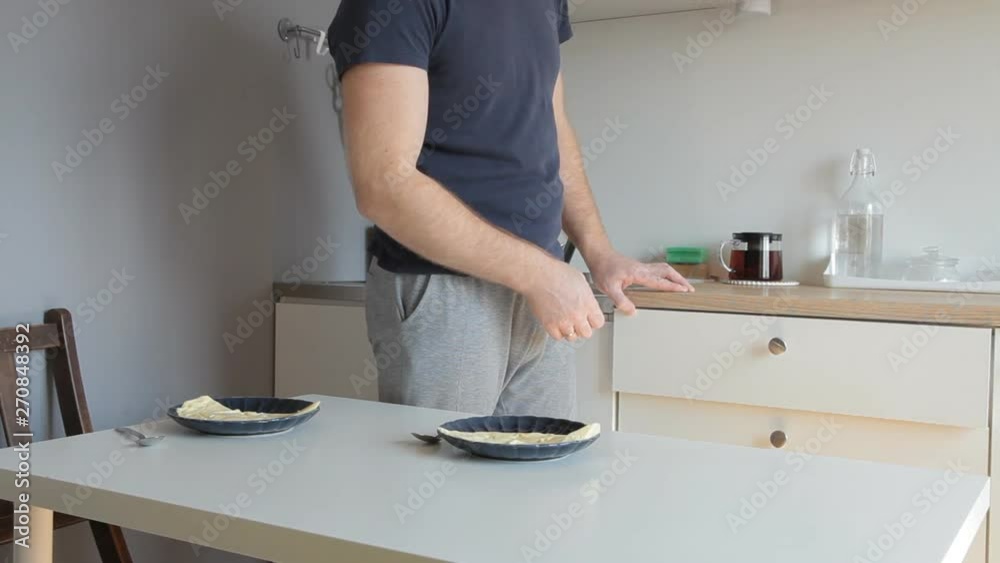 the man spread out the forks on the table the man spread out the forks on the table