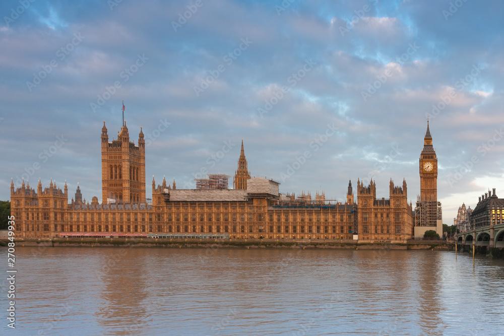 Palace of Westminster, Big Ben and Westminster bridge