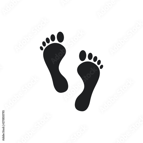 Shoes Footsteps icon vector on white background © Frog_Ground