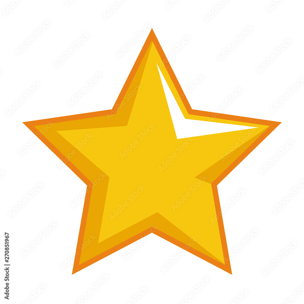 Isolated star shape design vector illustration