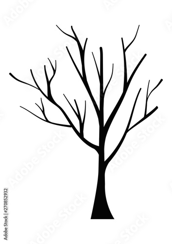 Vector illustration a dead tree