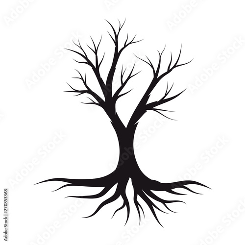 Vector illustration a dead tree