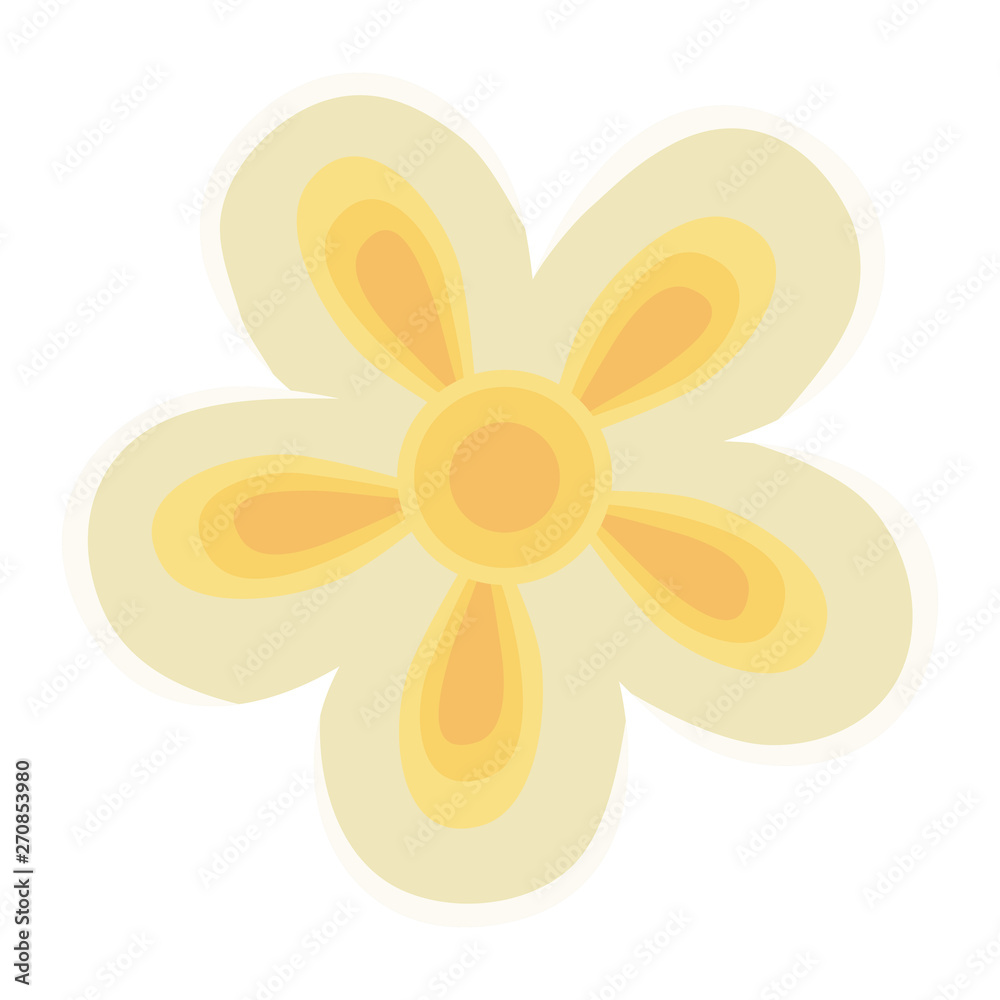 Isolated flower ornament design vector illustration Isolated flower ornament design vector illustration