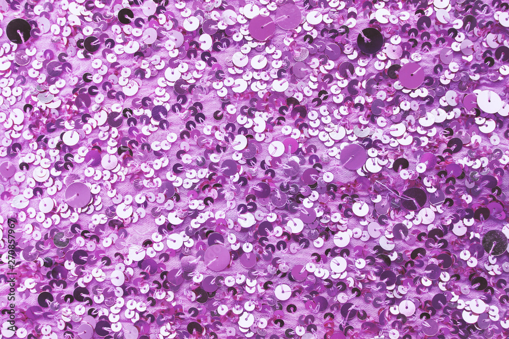 texture of purple sequins