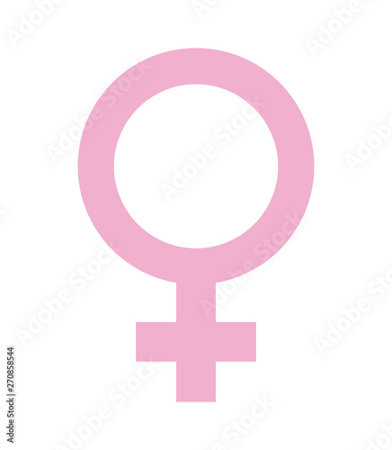 gender female symbol isolated icon
