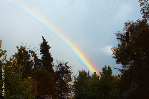 arco iris despues de la tormenta