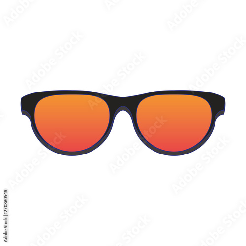 Fashion sunglasses accesory isolated cartoon