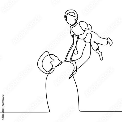 Continuous one line drawing...