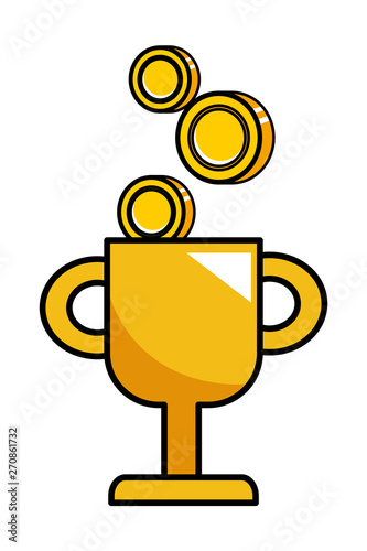 Isolated winner cup design vector illustration
