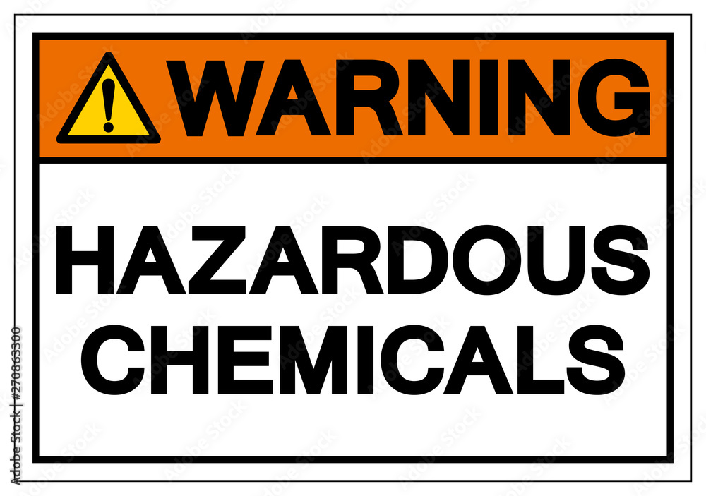 Warning Hazardous Chemicals Symbol Sign, Vector Illustration, Isolate On White Background Label. EPS10