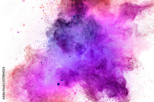 Colored powder explosion on...