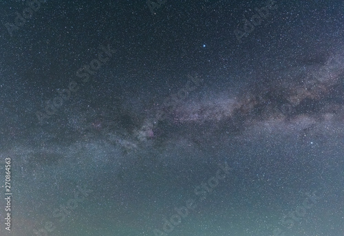 Beautiful starry sky. Milky way galaxy.