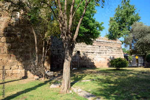 Hadrian's Gate, Antalya landmark. Ancient construction of the Gate of Hadrian