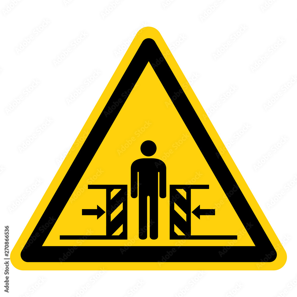 Body Crush Force From Two Sides Symbol Sign Isolate On White Background,Vector Illustration Body Crush Force From Two Sides Symbol Sign Isolate On White Background,Vector Illustration